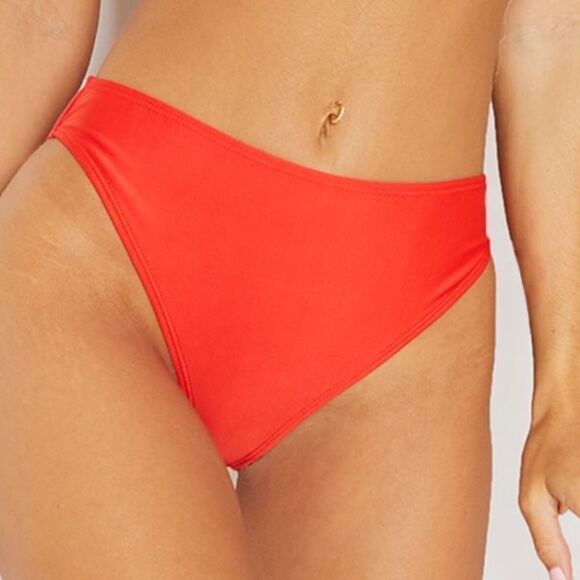 PrettyLittleThings Red Mix & Match Cheeky Bum Bikini Bottoms Sz8 NWT IN PKG - Picture 1 of 8